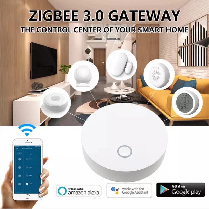 

Смарт-шлюз Tuya ZigBee 3,0, 2,4 ГГц, Wi-Fi