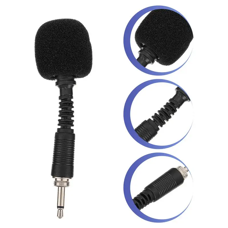 

2PCS In-line Microphone 2-Conductor Threaded Noise Canceling Microphone