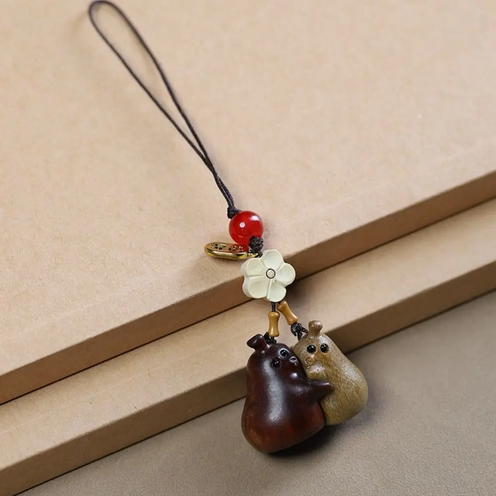 Подвесной шнур брелок из сандалового дерева милая сумка-груша подвеска