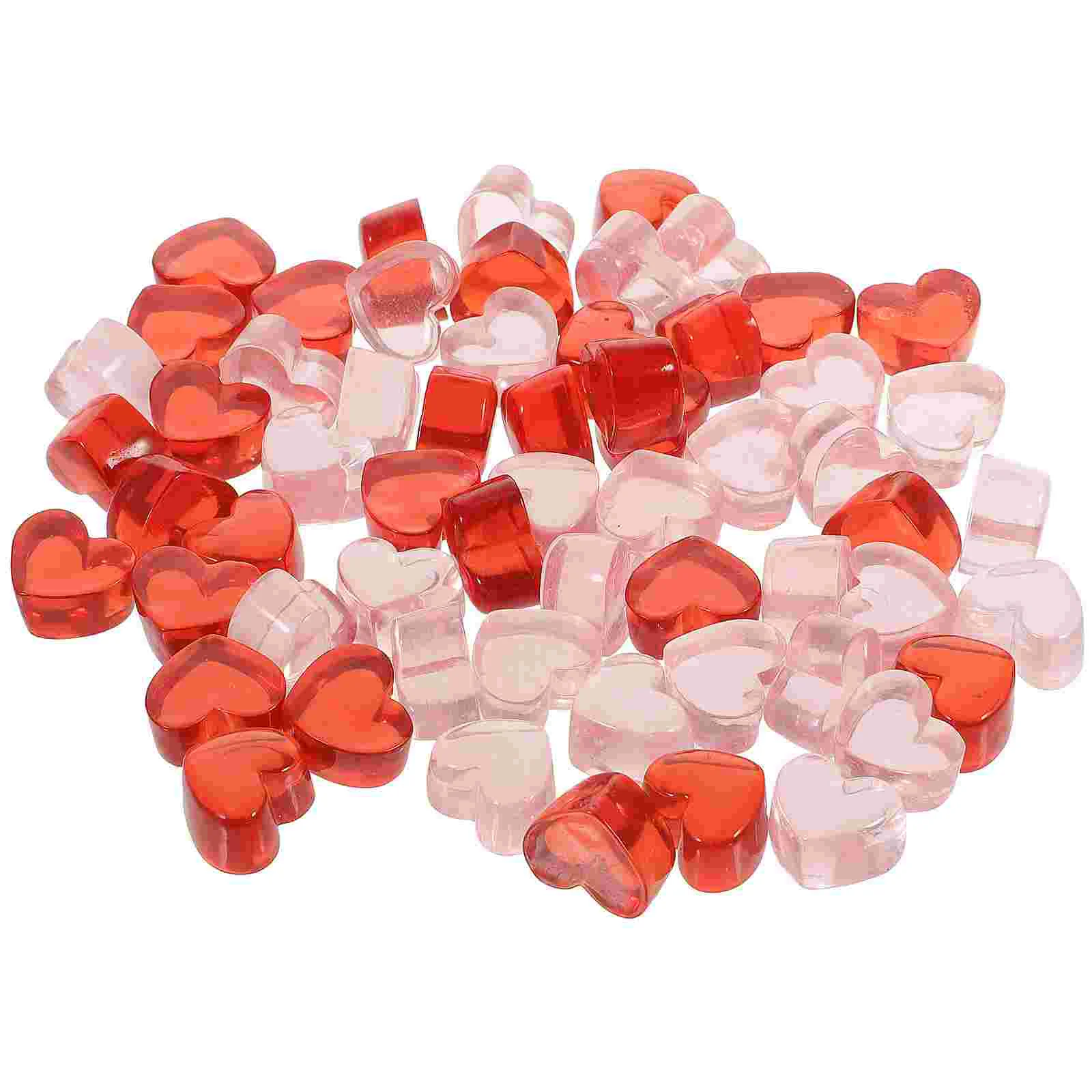 

Heart Table Scatter Vase Beads Acrylic Filler Shaped Valentine Party Resin Love Hearts Wedding Embellishments Crystals Day S