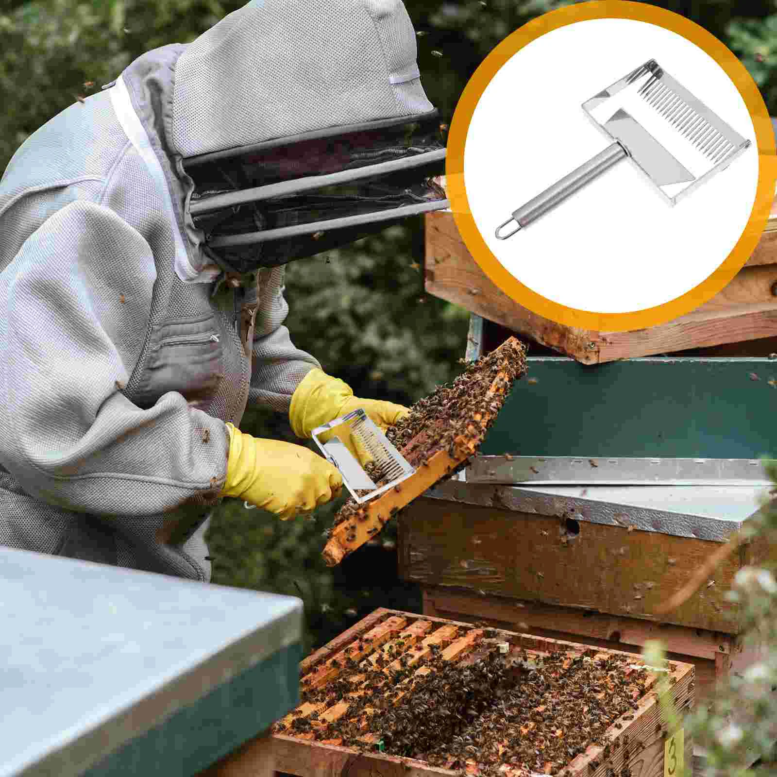 

Honey Spatula Home Beekeeping Scraper Suit Durable Collector Tools Outdoor Extractor Equipment Practical
