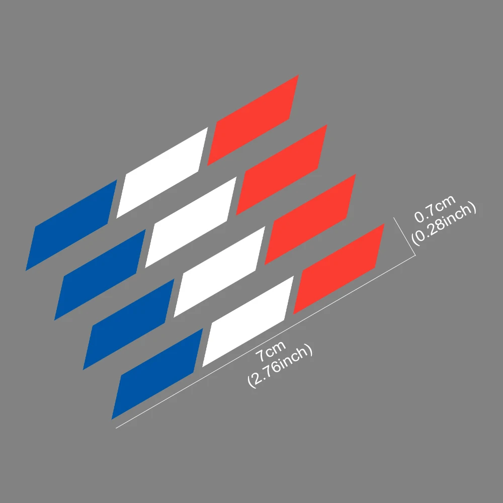 Креативная простая наклейка с французским флагом авто центральная консоль