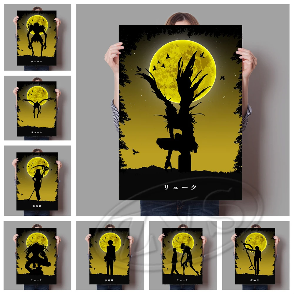 Modular Pictures DEATH NOTE Canvas Painting Classic Wall Artwork Anime Posters Vintage Print Modern Living Room Home Decoration