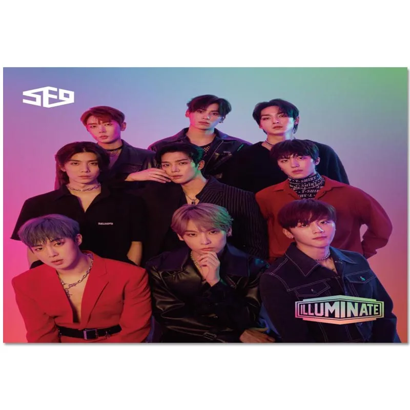 Новое поступление Холщовый постер KPOP SF9 индивидуальная печать модный плакат для