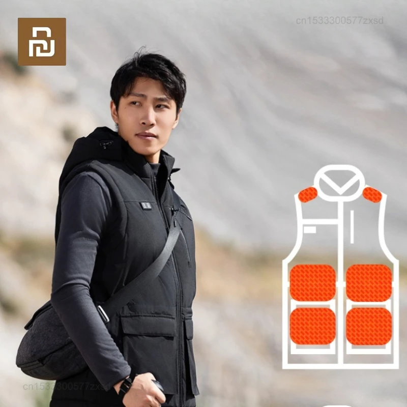 Youpin SKAH 15 нагревательный жилет мужская куртка с контролем температуры бархатный