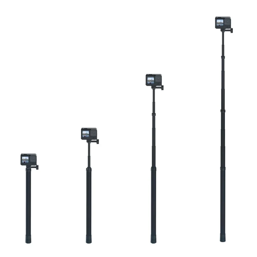 

2022.3M/2.7M Carbon Fiber Selfie Stick Monopod Adjustable Length For GoPro 9 8 7 Osmo Action Insta360 Xiaoyi Sjcam Accessory