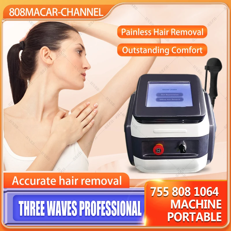 

2023 CE Approved High Quality Three Wavelength Lazer Hair Removal 755nm 808nm 1064nm Diodo Laser Machine For Salon