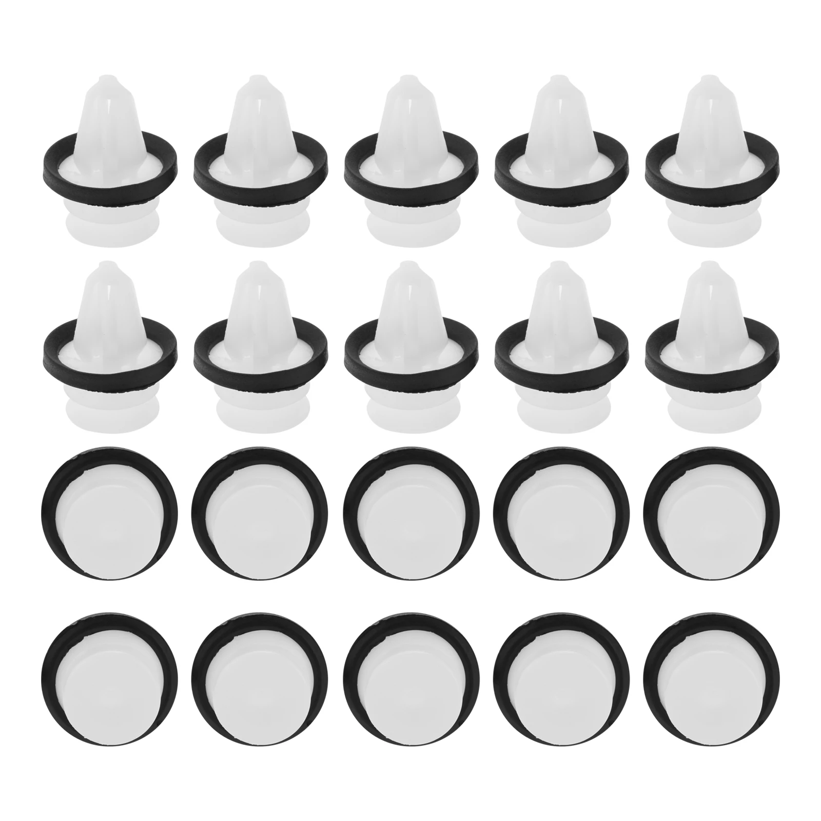 

20Pcs Auto Door Trim Panel Clips Rivets Fasteners for Ford Molding W713297-S300 Car Accessories White Plastic Retainers