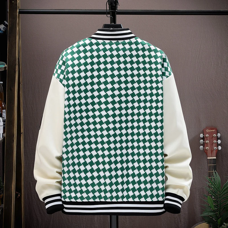 Повседневная куртка-бомбер весна-осень 2024 Мужская Уличная одежда в стиле хип-хоп