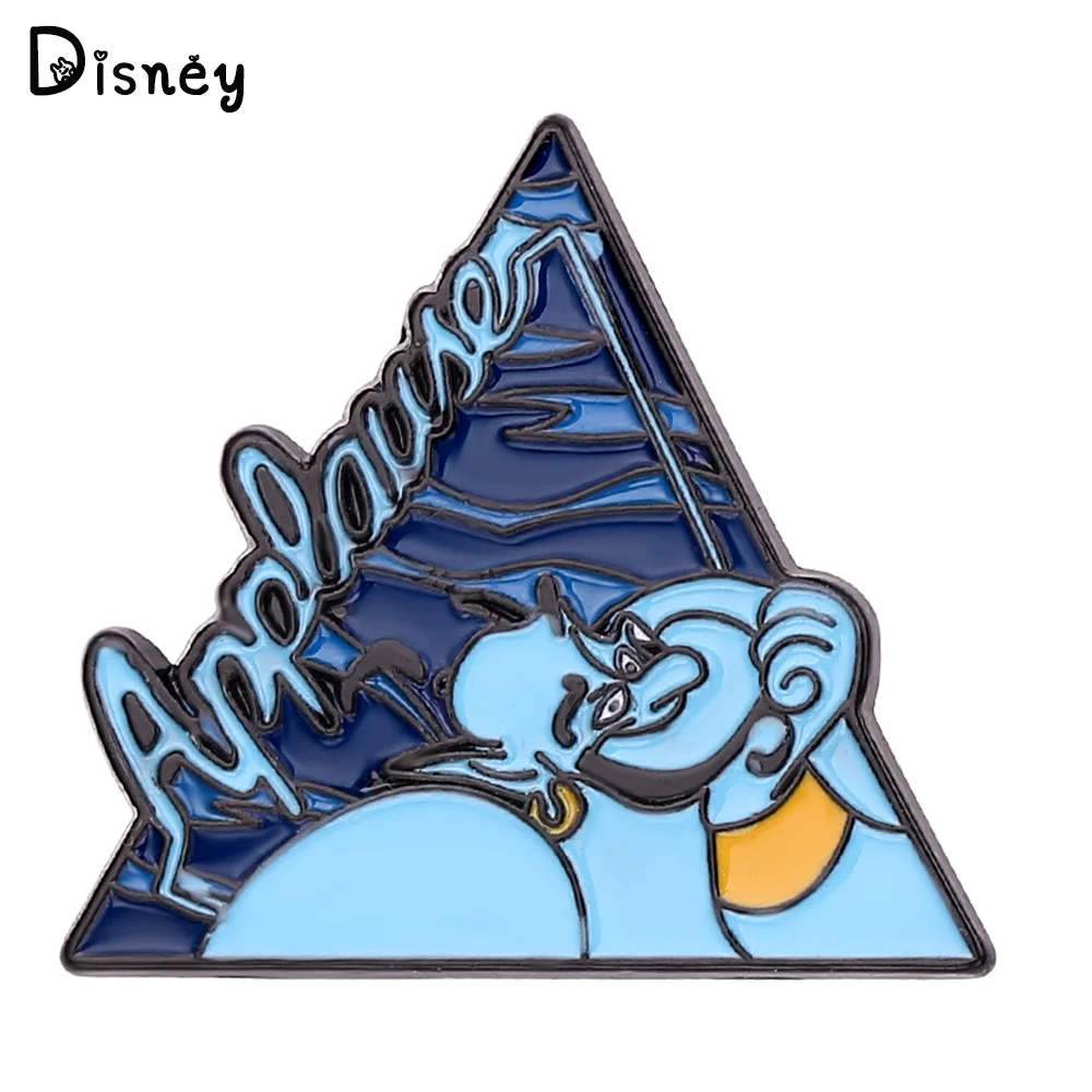 

Disney Aladdin And The Magic Lamp Badge Brooch Metal Enamel Cute Lapel Pin Clothes Backpack Pin For Neutral Jewelry Gifts