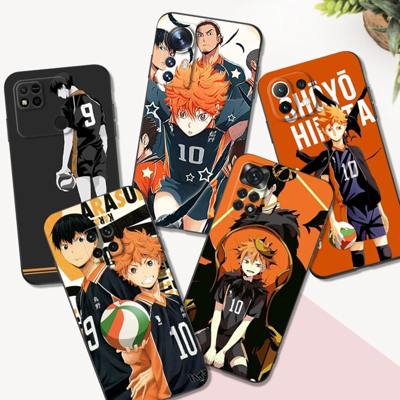 Черный чехол из ТПУ Для Xiaomi POCO M4 X4 C40 Pro 4G 5G X3 NFC 5G F3 F4 GT Tsukishima paetic Haikyuu