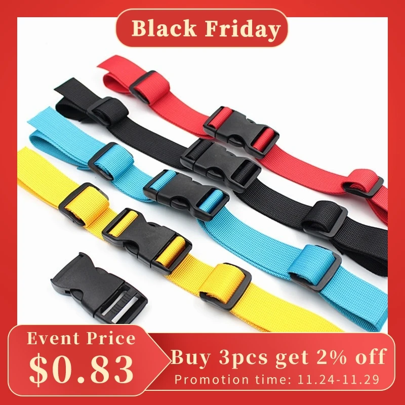 Durable Camping Backpack Chest Harness Strap Adjustable Dual Release Buckle Bag Parts Accessories Nylon Students School Bag Part