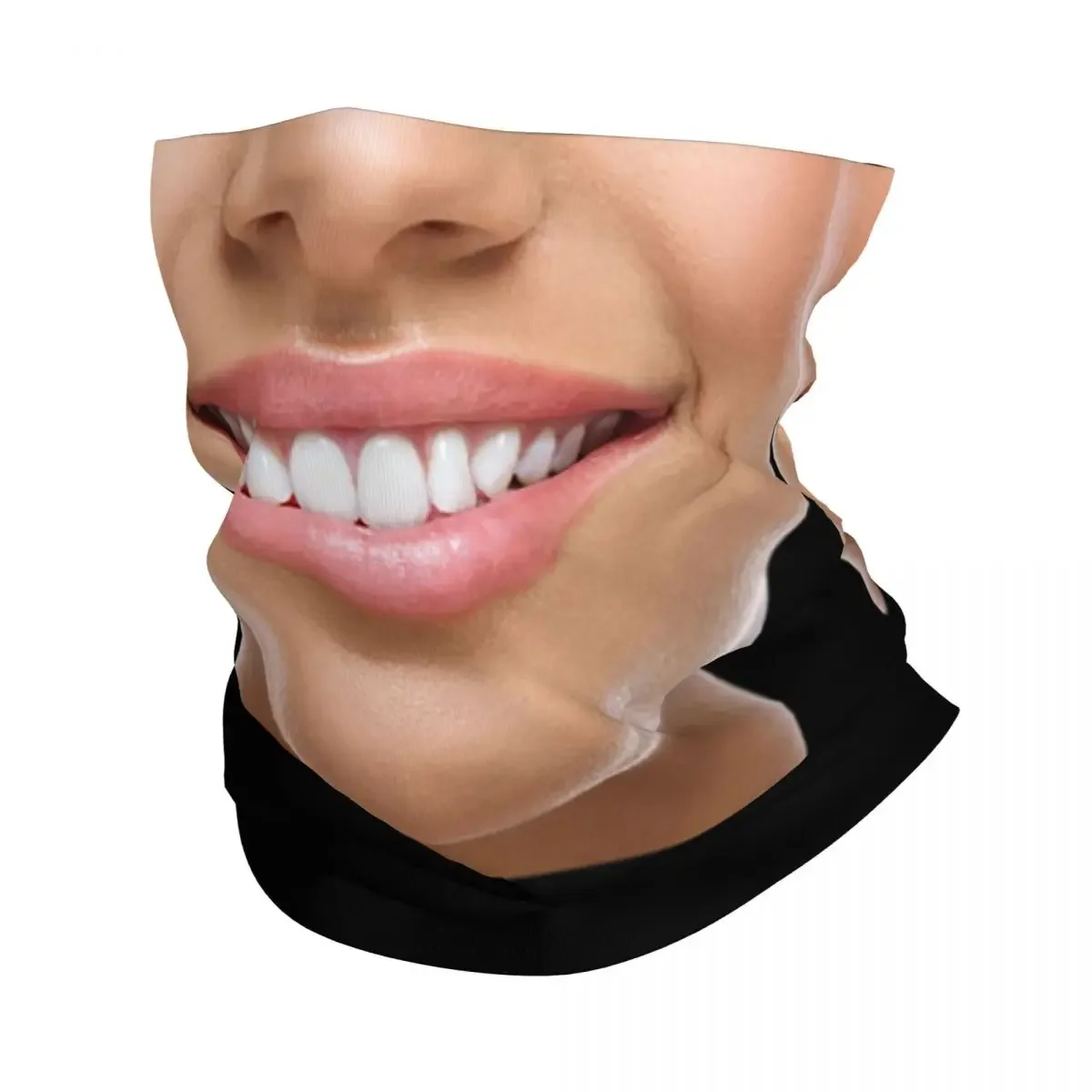 Маска Ваша улыбка с банданой на шею шарф принтом многофункциональная повязка