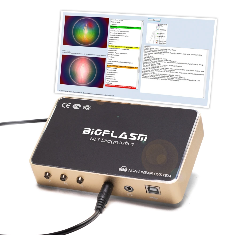 

2021 Bioplasm nls health analyzer diagnostic tester Bioresonance scanner with therapy function