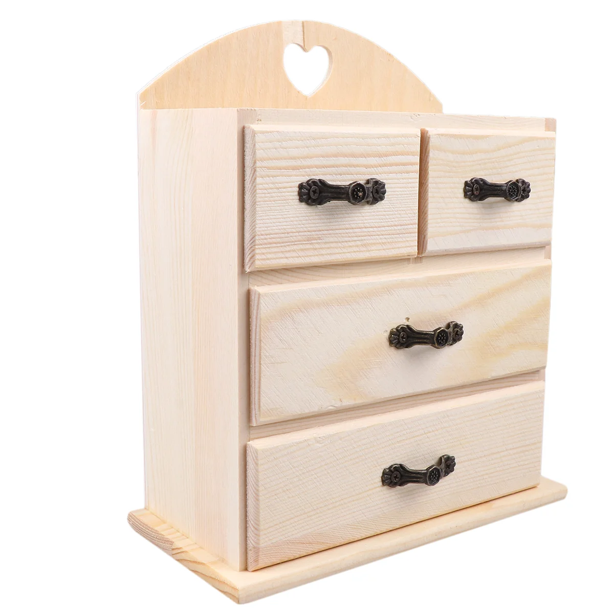 

Box Jewelry Storage Wooden Unfinished Wood Drawer Boxes Stash Container Necklace Case Tray Gift Ring Tea Organizer Makeup Diy