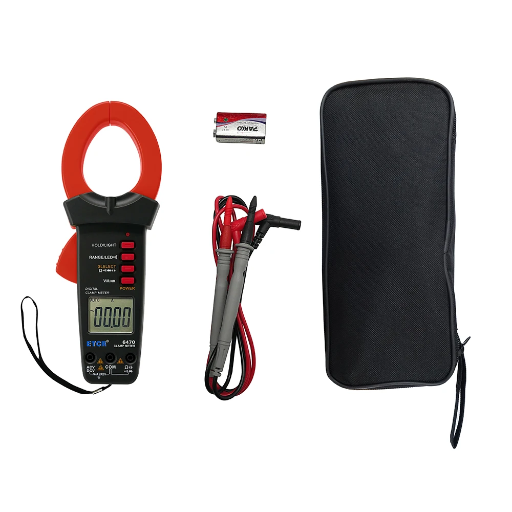 Купи ETCR6470 High Safety 2V 2000V Dc Voltage Clamp Meter Digital Multimeter за 10,171 рублей в магазине AliExpress