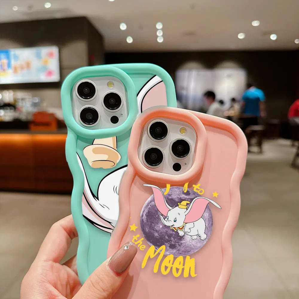 Противоударный матовый чехол для телефона Disney Cute Dumbo Samsung GALAXY S21 S23 S20 S24 S25 FE ULTRA PLUS J7