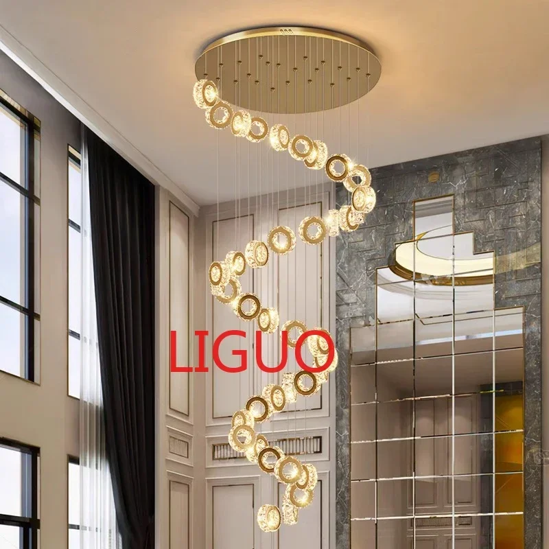 Современная Подвесная лампа для дома подвесные светильники лестницы гостиной