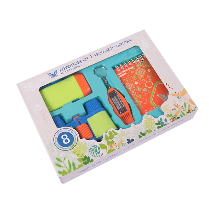 

Magnifying Binocular Telescope Nature Exploration Toy Set of 6PCS for bug Observation Student Educational Biological Toy