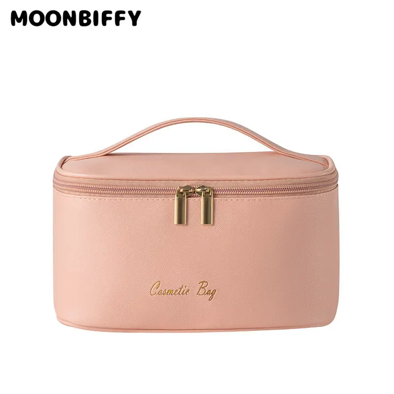 

Ручная косметичка, вместительная многофункциональная сумка для туалетных принадлежностей на двойной молнии, портативная дорожная сумка д...