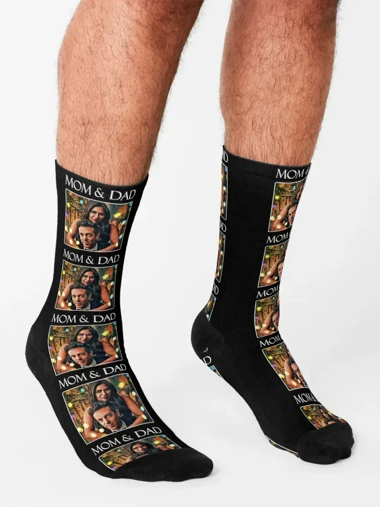 Mindy Kaling BJ Novak - Комплект носков для мамы и папы рождественские баскетбольные носки