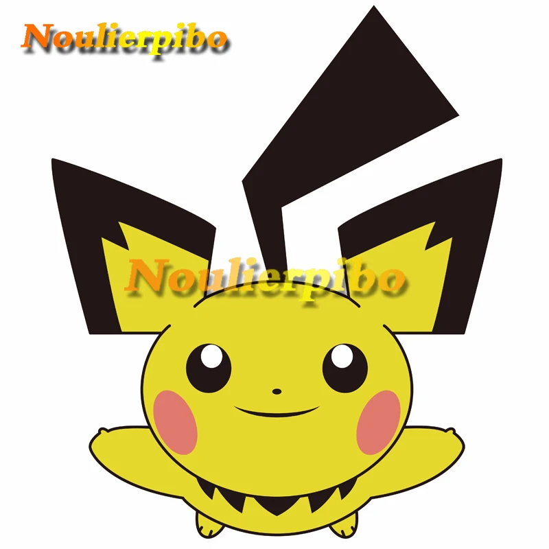 Забавные мультяшные автомобильные наклейки Покемон Пикачу сяочжи ПВХ