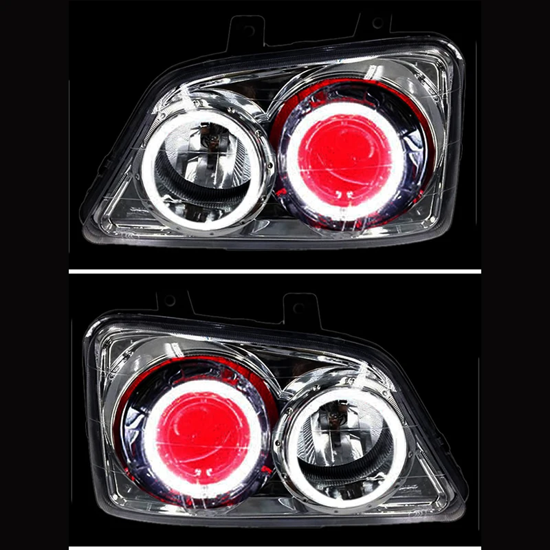 Фото Кастомизированные светодиодные фары Full LED для Toyota TERIOS с биксеноновыми линзами и дневными ходовыми огнями (DRL) №4