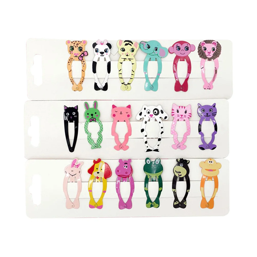 

18pcs Hair Clips Decorative Hair Barrette Hair Accessories Snap Hairpin for Girls