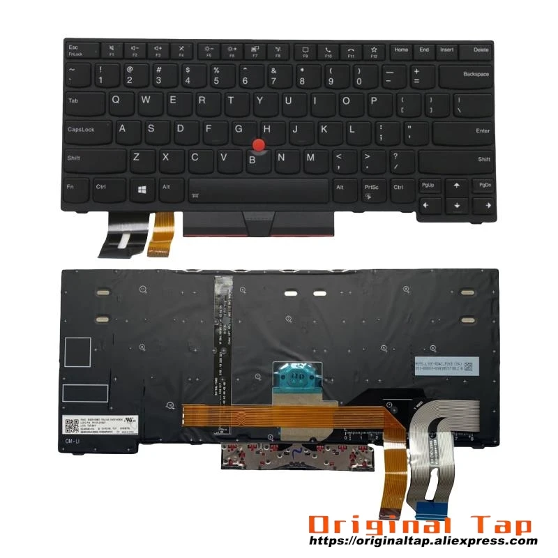 Американская английская клавиатура с подсветкой для Lenovo Thinkpad T14 P14s Gen 1 2 5N20V43904