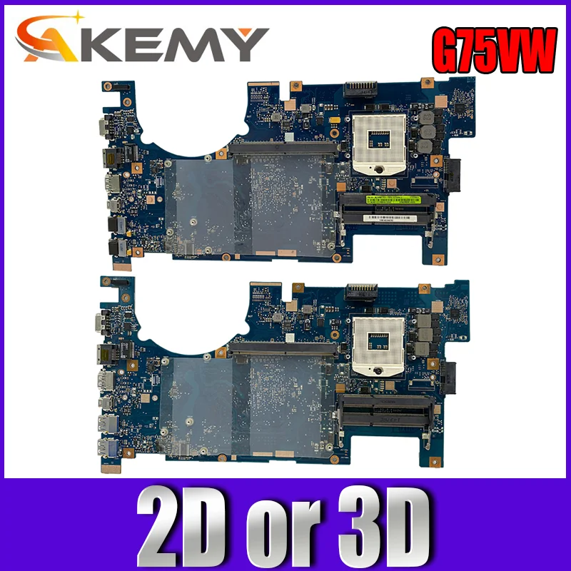 

G75VW Motherboard 2D or 3D for ASUS G75V G75VX G75VW Mainboard Laptop Motherboard DDR3