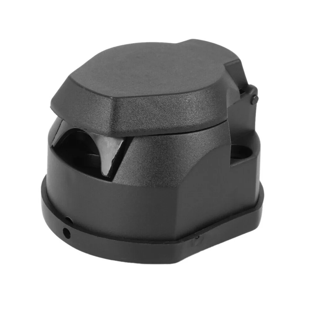 

Plug Adapter Caravan Connector 1 Pcs 7 Pin Black European Standard Round Trailer Wiring Harness 100% Brand New
