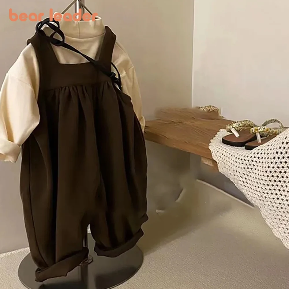 

Bear Leader/Детские повседневные штаны, Осенние Широкие штаны для мальчиков детские повседневные штаны однотонные штаны для малышей комбинезон ...