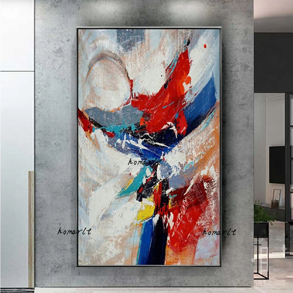 100% ручная роспись Абстрактная Большая картина маслом на холсте Современные