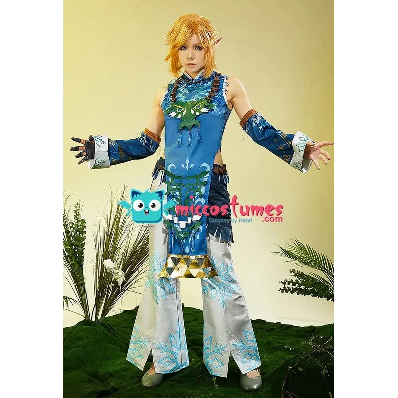 Костюм для косплея Miccostumes унисекс топ и брюки с ожерельем рукавами костюмы на