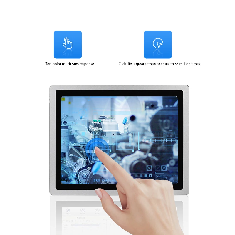 13 3/15/17-дюймовый конденсаторный сенсорный экран промышленный планшет встроенная
