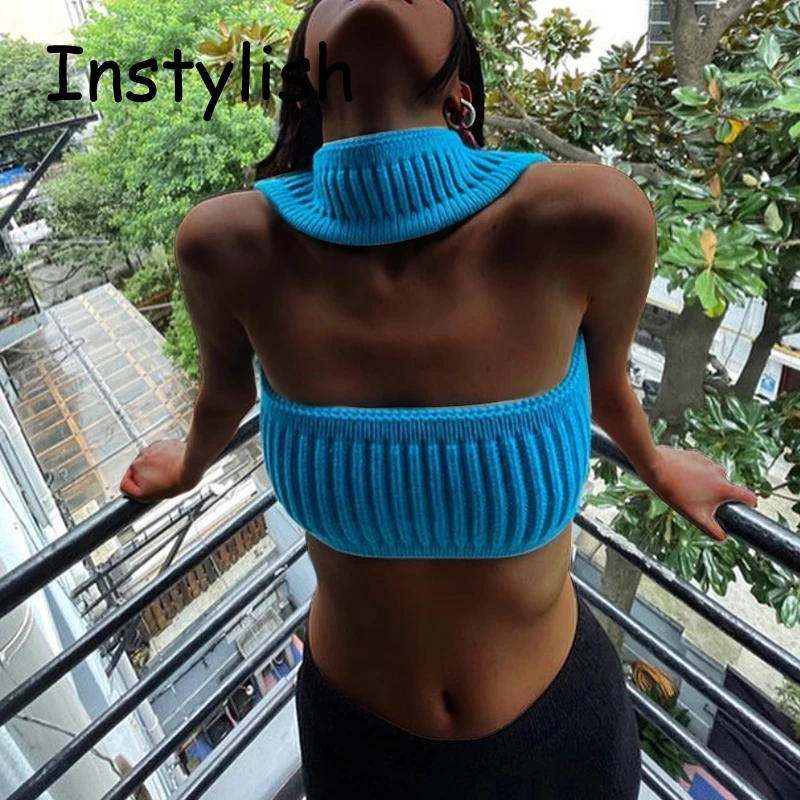

Sexy Knitted Summer Basic Shirts Crop Tops Casual Streetwear Mini Vest Women Vintage Harajuku Y2K Tank Top Beach Vacation Camis