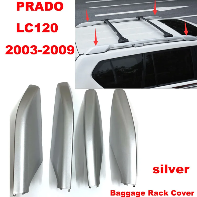 Серебряная крышка багажника на крышу Защитная для TOYOTA LAND CRUISER PRADO 120 LC120 2003-2009 6349260040