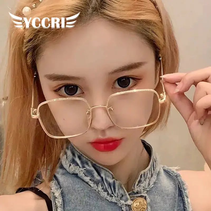 

Очки для чтения с защитой от синего света женские очки для близорукости модные уличные очки с металлической оправой от 0 до-6,0