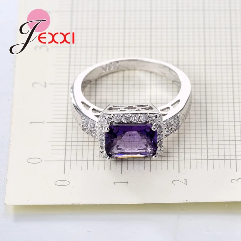 Для женщин Серебряные ювелирные изделия кубического циркония Кристал для