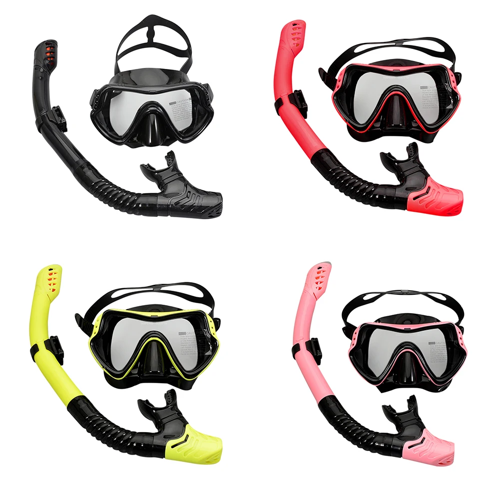 

Full Dry Diving Goggles with Breathing Tube Suit Unisex Underwater Scuba Diving Masks Snorkeling Breath Tube Set
