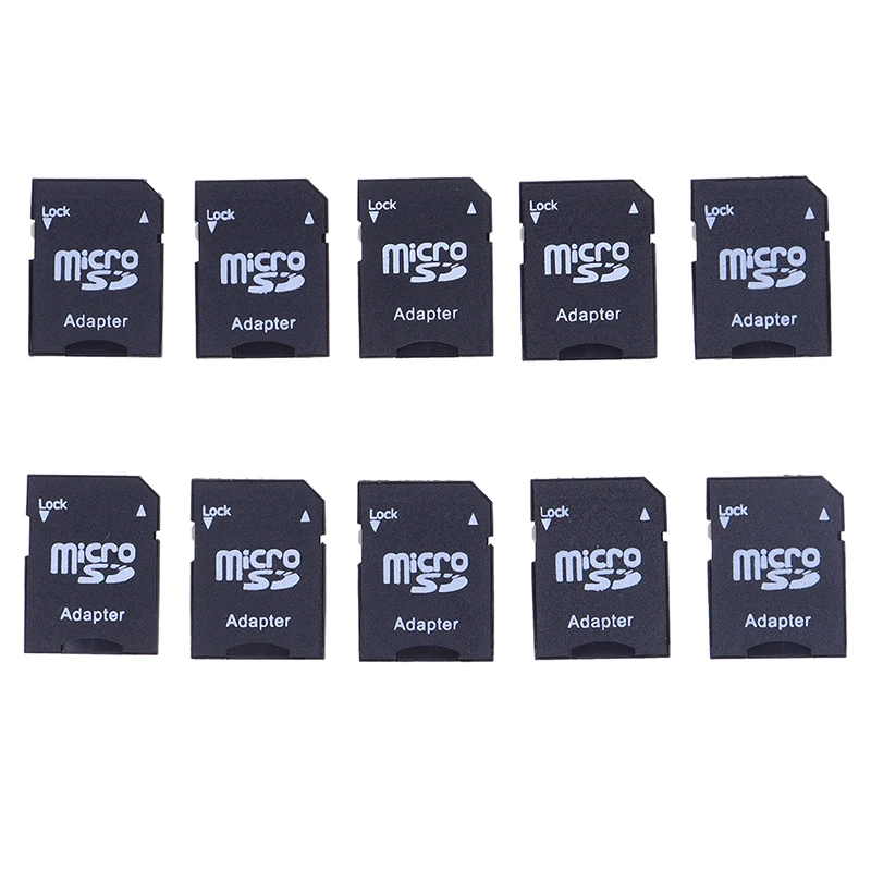 

10Pcs Microsd Mini TF Card Reader Micro SD to SD Memory Card Adapter Converter