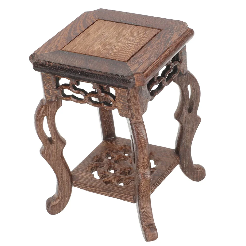 

Display Stand Base Decorative Pedestal Wooden Stool Flowerpot Supplies Chinese Style Holder Office Pots Standing flowerbed