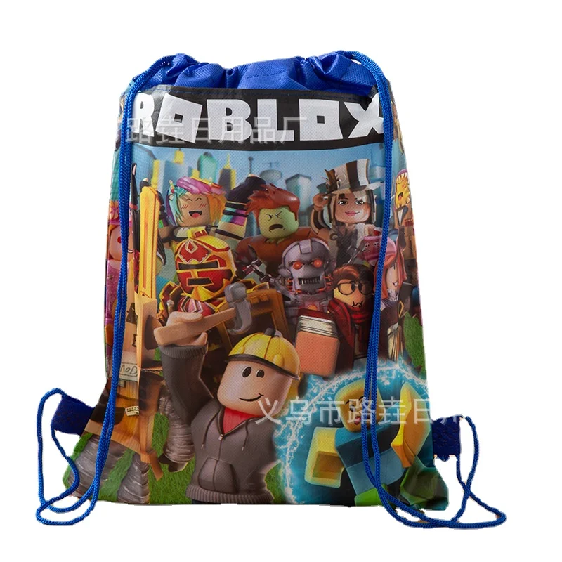 Сумка Roblox на шнурке карманная многоразовая сумка для хранения с рисунком Игровых