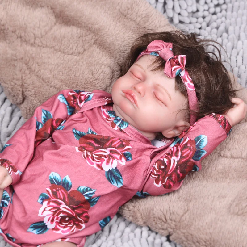 18-дюймовая 46 см готовая кукла реборн Rosalie Girl 3D кожа видимые вены реалистичный