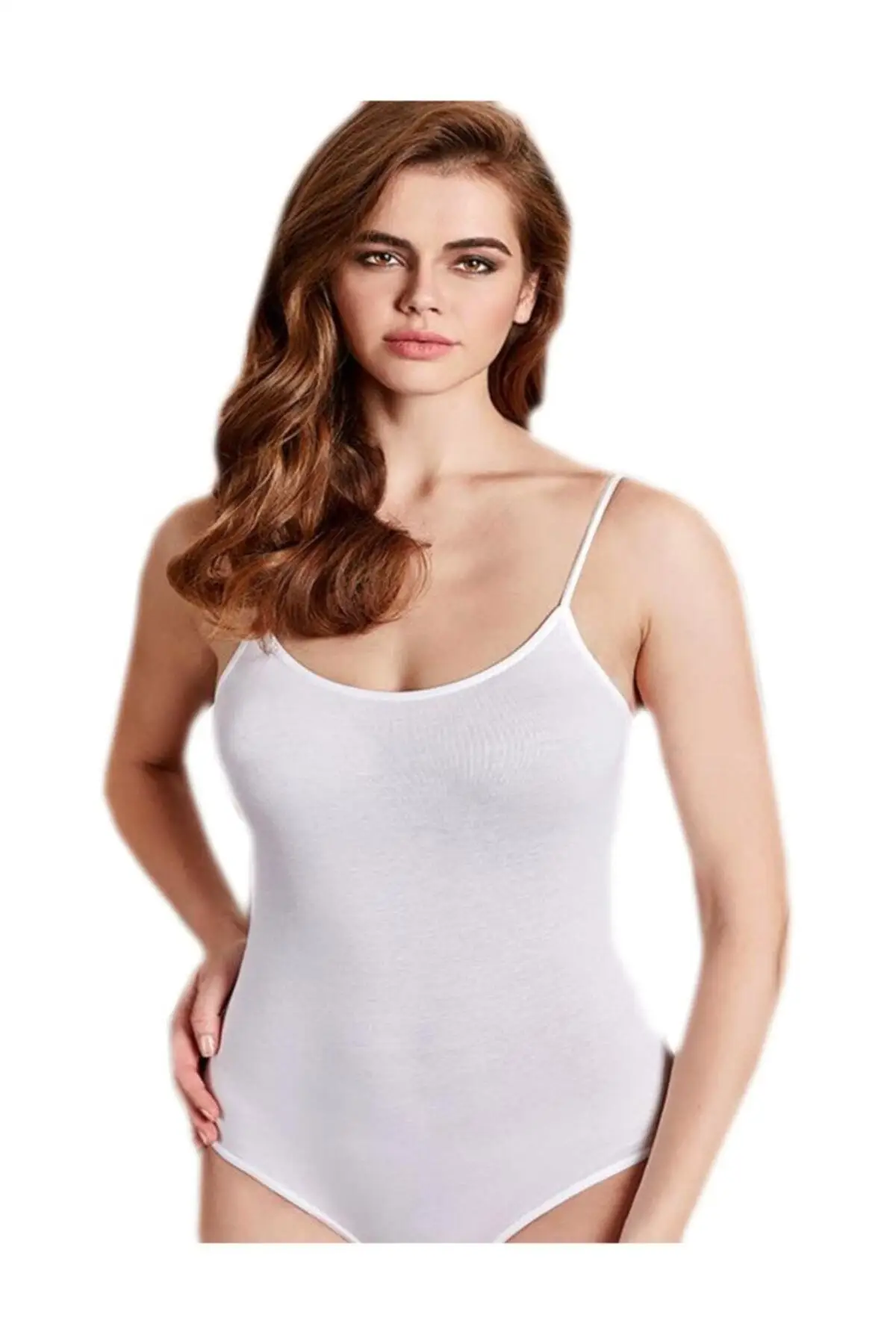 

Women's Bodysuit 2081 Snap Fastener Rope Strap Light Color Rompers Jumpsuits shath Skinny Summer Streetwear