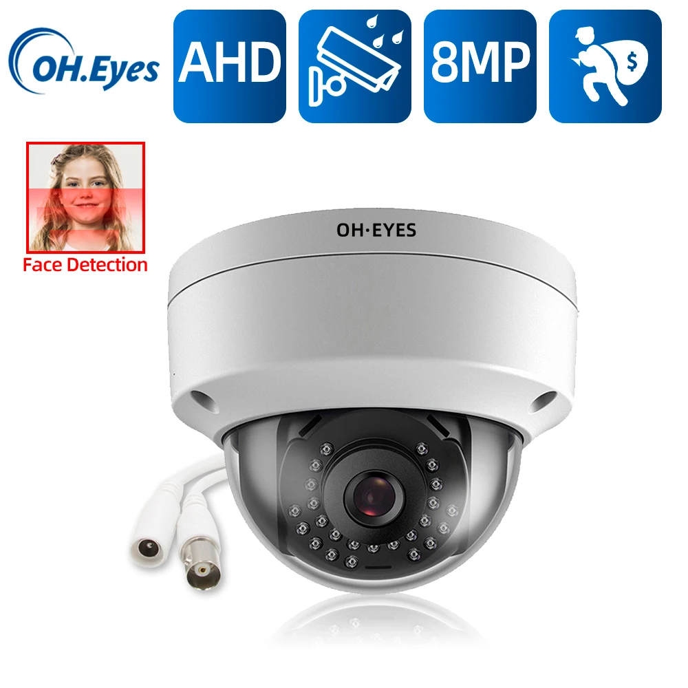 

H.265 CCTV Analog Camera with Motion Sensor Outside Waterproof 8MP 5MP AHD DVR Security Camera Surveillance System XMEYE BNC