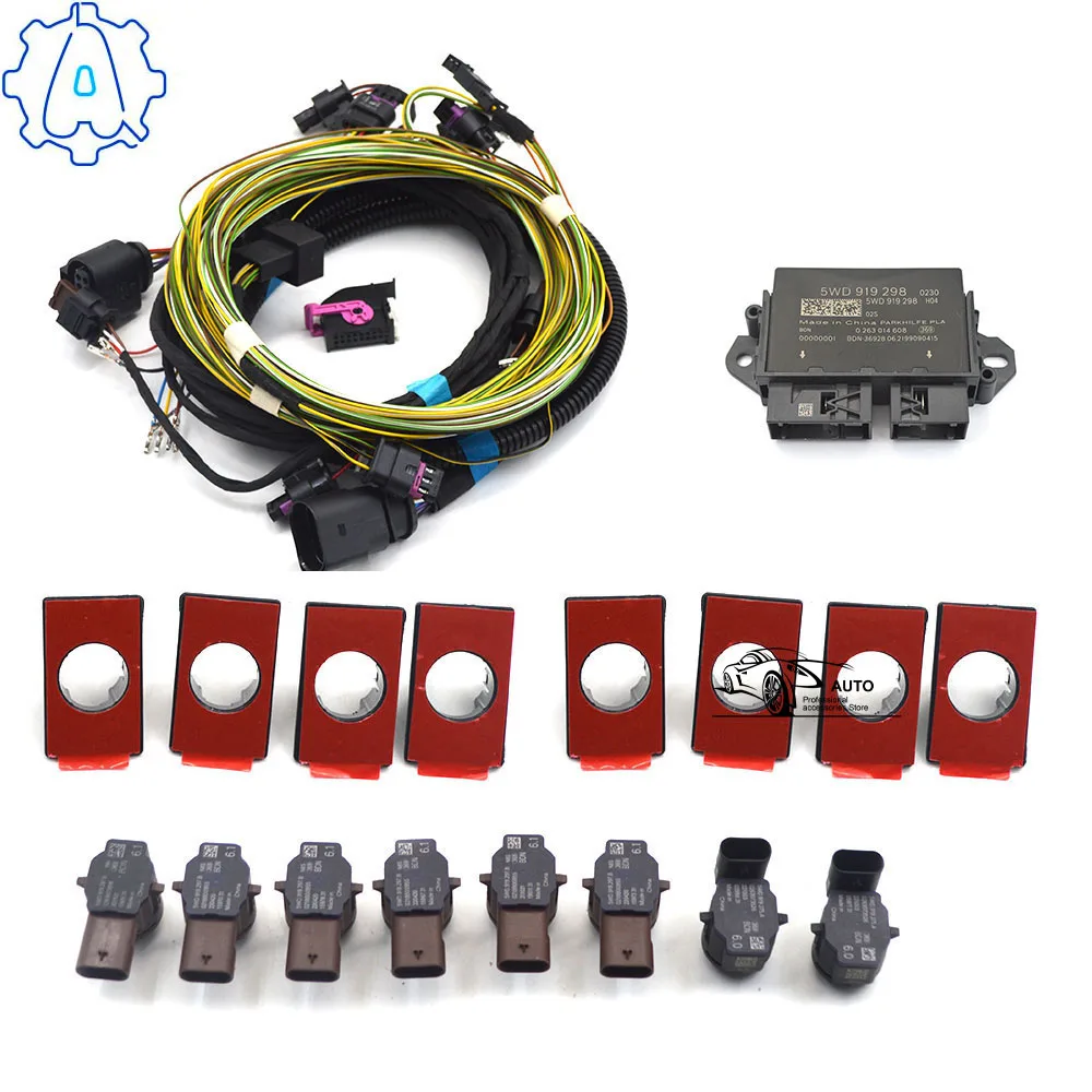 

For VW Golf 8 MK8 Evo OPS Parking PDC Front and rear full 8K parking radar assistance 5WD 919 298 5WD 919 297 B 5WD 919 275 A