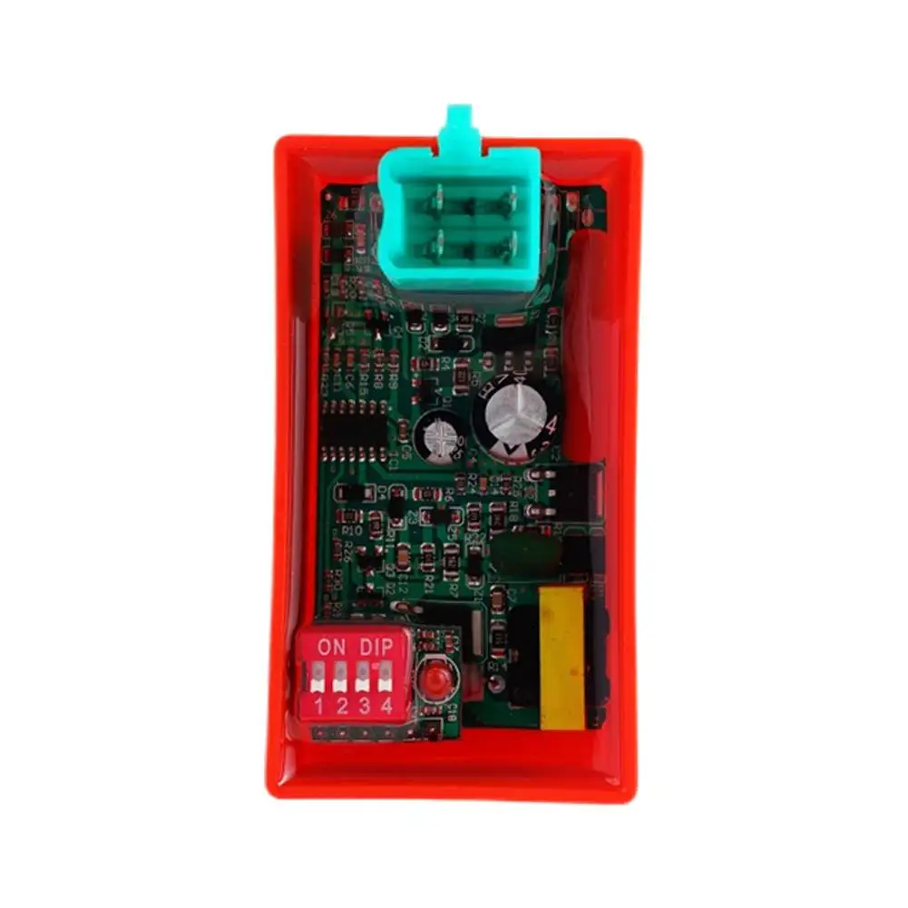 Программируемый CDI для мотоцикла Lgnition 4 Pin DC гоночный ящик с переключателем DIP ACTIVE