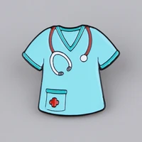 doctor uniform pattern brooches for clothing lapel pins for backpack decorative badges enamel pins accessorise gifts for friends