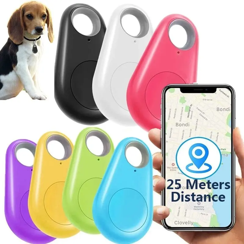 

New Smart Bluetooth Mini GPS Tracker Cat Dog Anti-Lost Tag Locator Pets Articles Keychain Wallet Collar Tracking Device